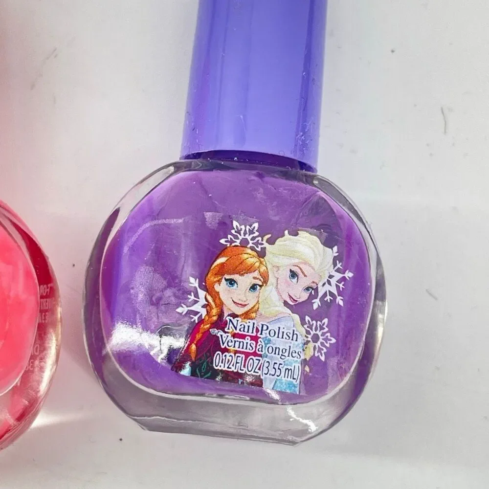 Disney Princess Spa Pedicure Set Ariel Cinderella Frozen Flip Flops Size 7 NWT